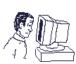Classic animated GIF of a frustrated computer user head-banging into a CRT monitor